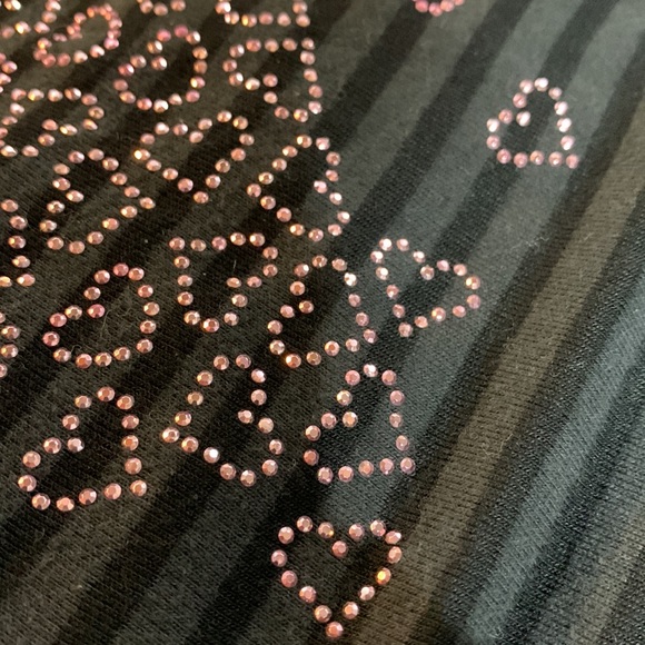 Energe' World Wear Striped shirt with cute hearts 💕 size L - Picture 7 of 10